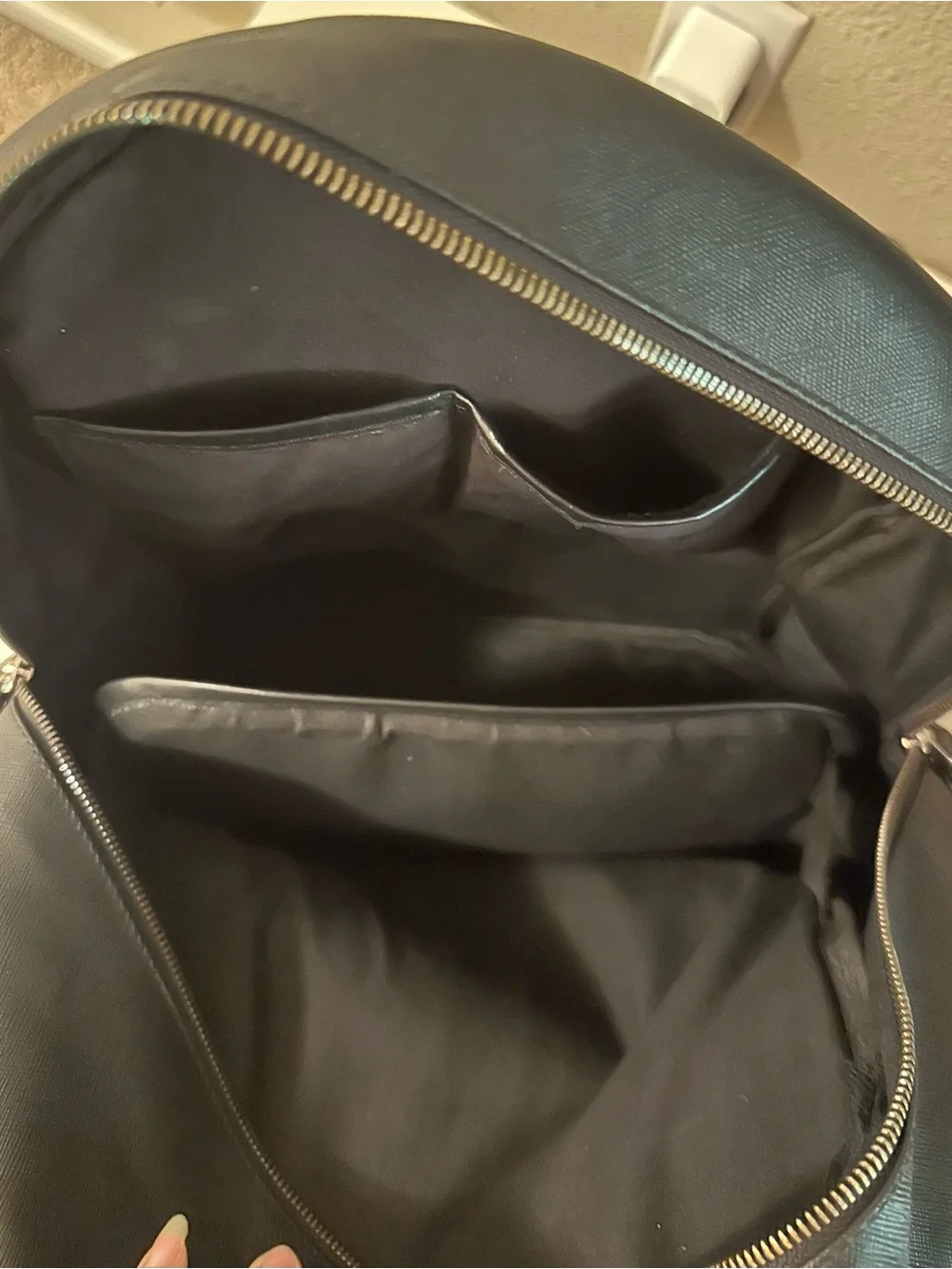 Givenchy Black cream & Blue Graphic robot Backpack - Designer-Inspired